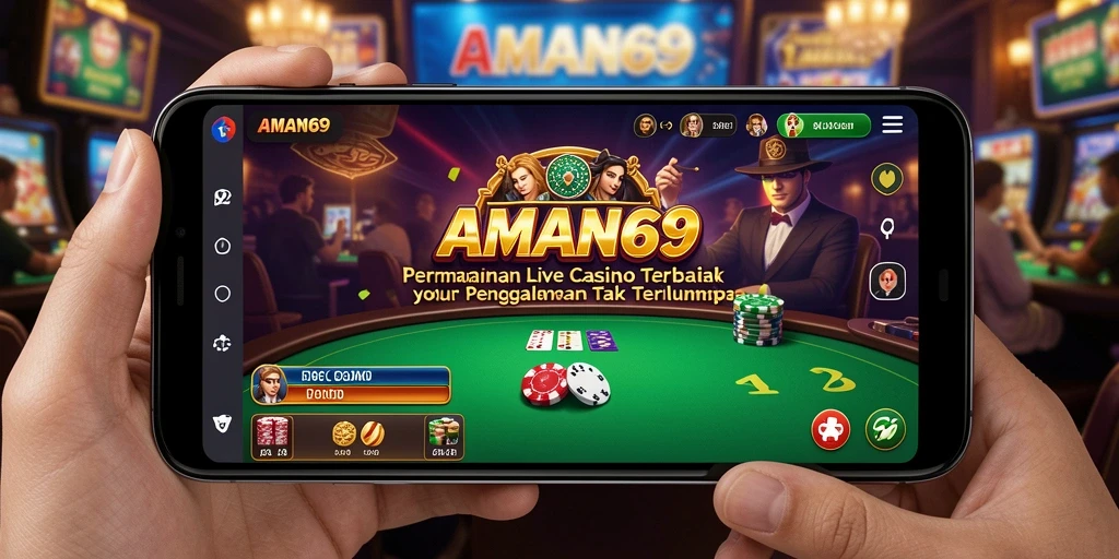 Tampilan gameplay menarik dan interaktif di AMAN69 Live Casino.