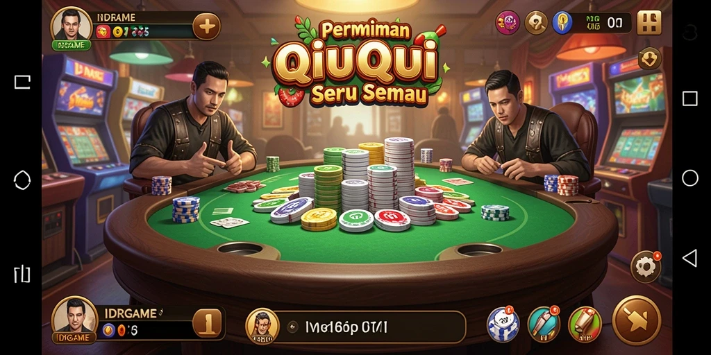 Tampilan gameplay seru dan menantang dari IDRGAME QiuQiu.