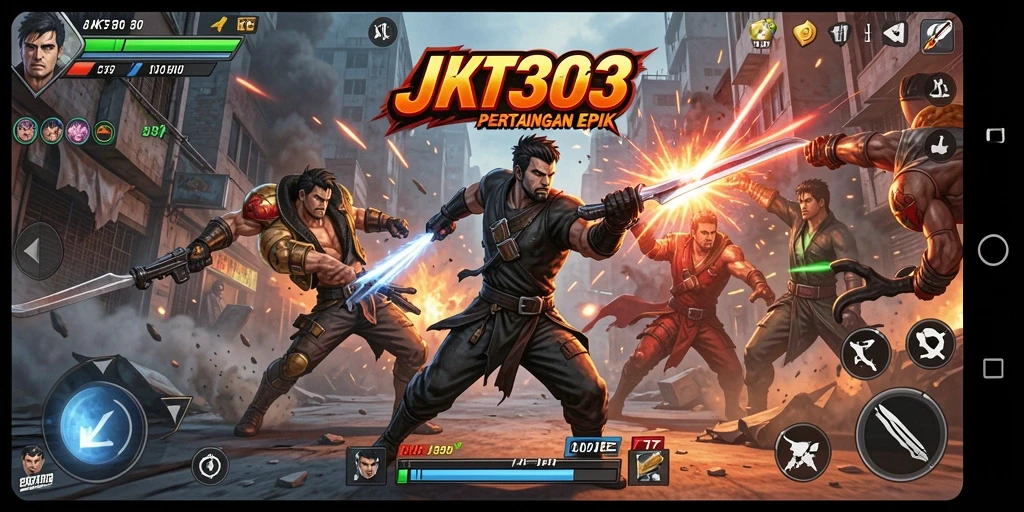 Tampilan menegangkan dari gameplay <strong>JKT303</strong> dengan aksi seru dan karakter yang beragam.