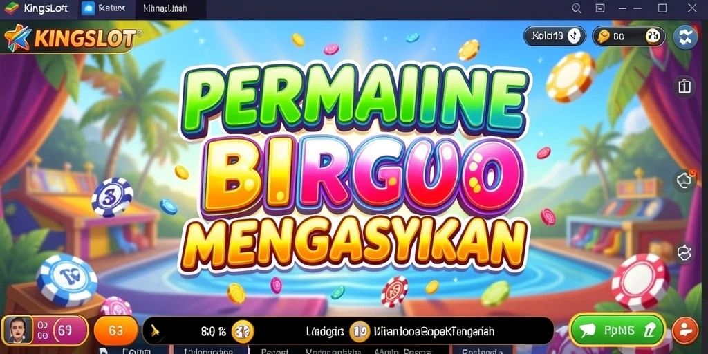 Menampilkan gameplay menarik dan interaktif dari KINGSLOT Bingo.