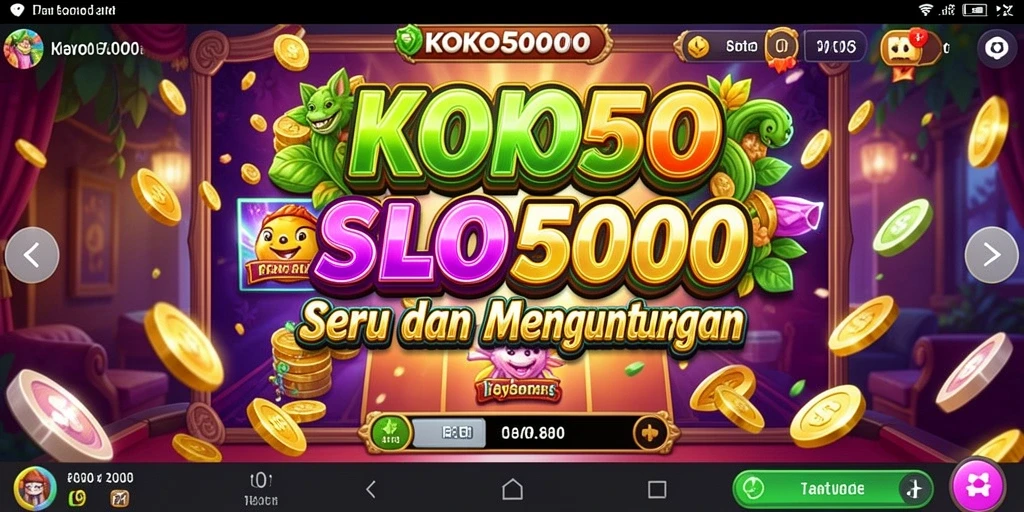 Tampilan gameplay Slot KOKO5000 yang menarik dan menyenangkan.