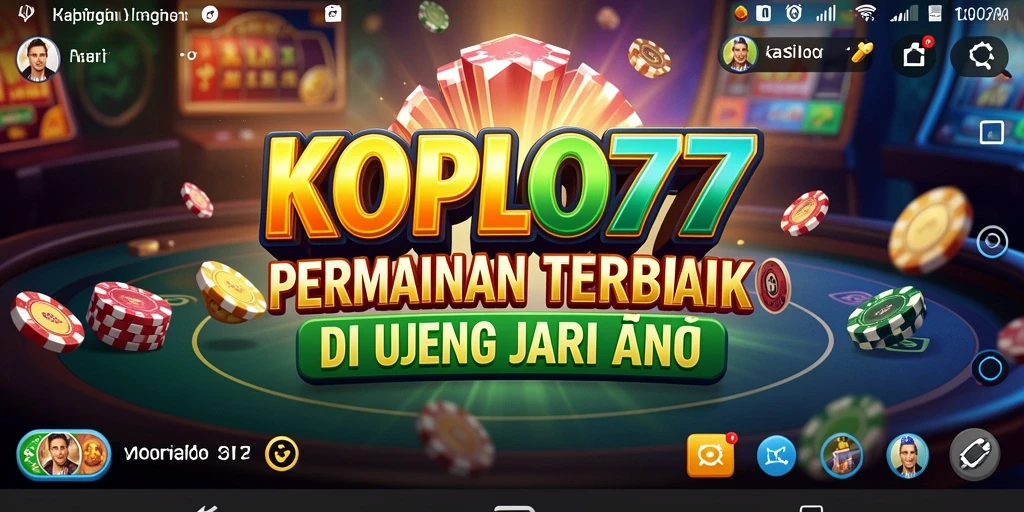 Screenshot KOPLO77 menampilkan gameplay menegangkan dengan hadiah besar.