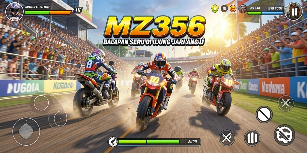 Tampilan Gameplay Seru di MZ356 dengan Balapan yang Mendebarkan.