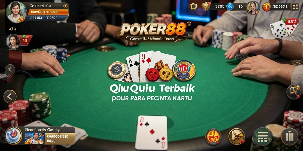 Tampilan gameplay QiuQiu yang menarik di POKER88.