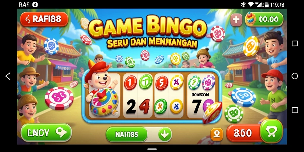 Screenshot utama RAFI88 menampilkan gameplay Bingo yang seru.