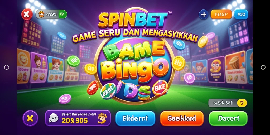 Tampilan gameplay SPINBET yang mendebarkan di dalam permainan Bingo.