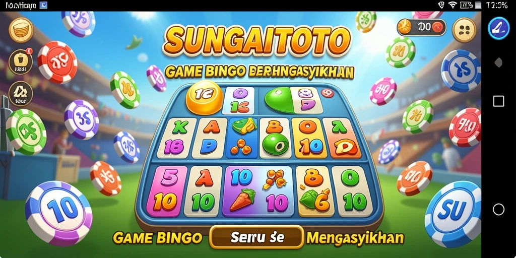 Screenshot utama SUNGAITOTO menampilkan gameplay Bingo yang seru.