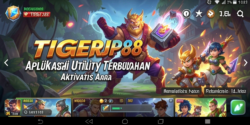 Tampilan antarmuka aplikasi Utility TIGERJP88 yang ramah pengguna.