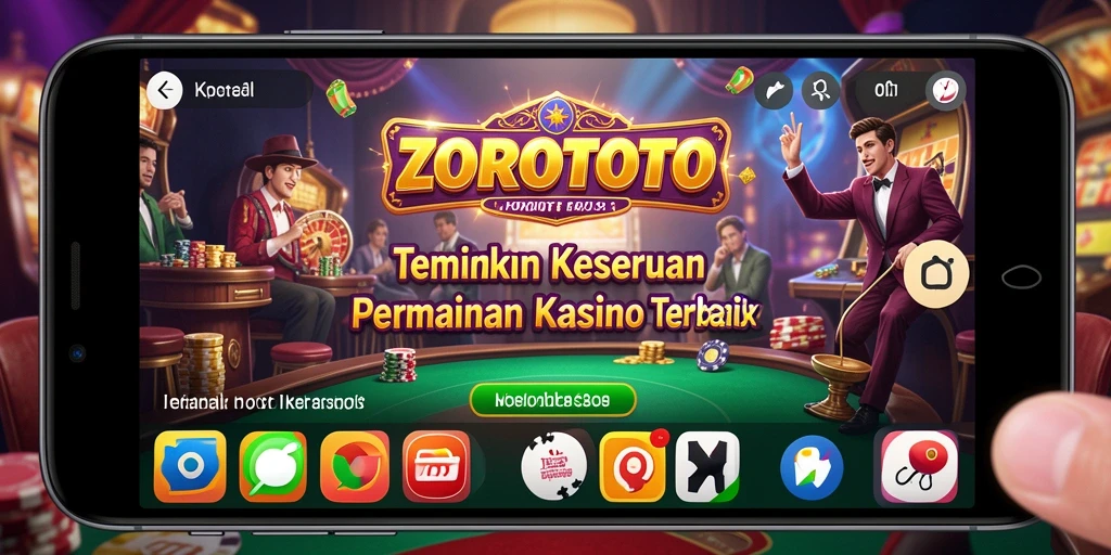 Gameplay menarik ZOROTOTO dalam suasana kasino.